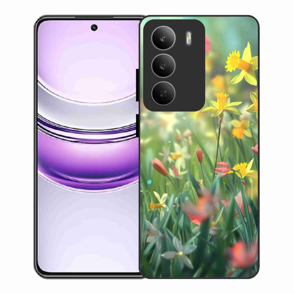 Gelový kryt mmCase na Realme 14x 5G - jarní květy