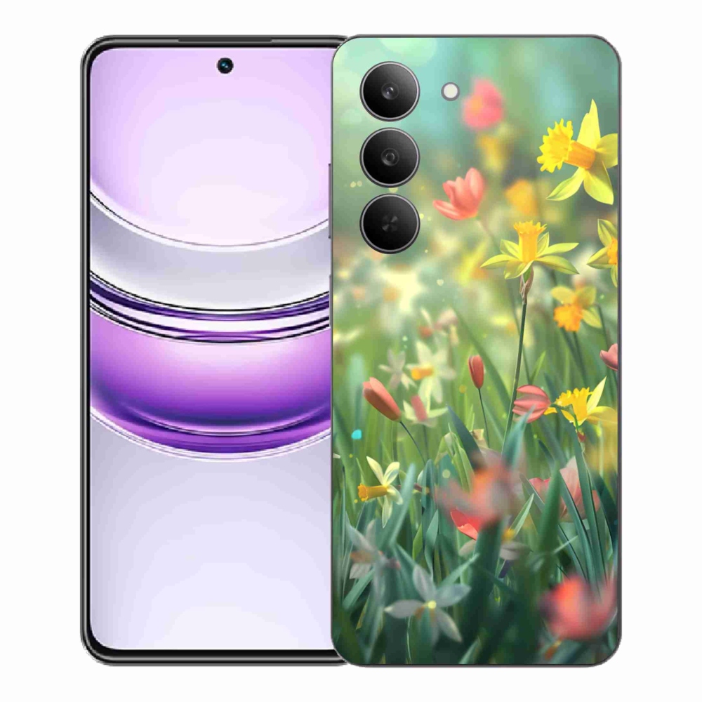 Gelový kryt mmCase na Realme 14x 5G - jarní květy