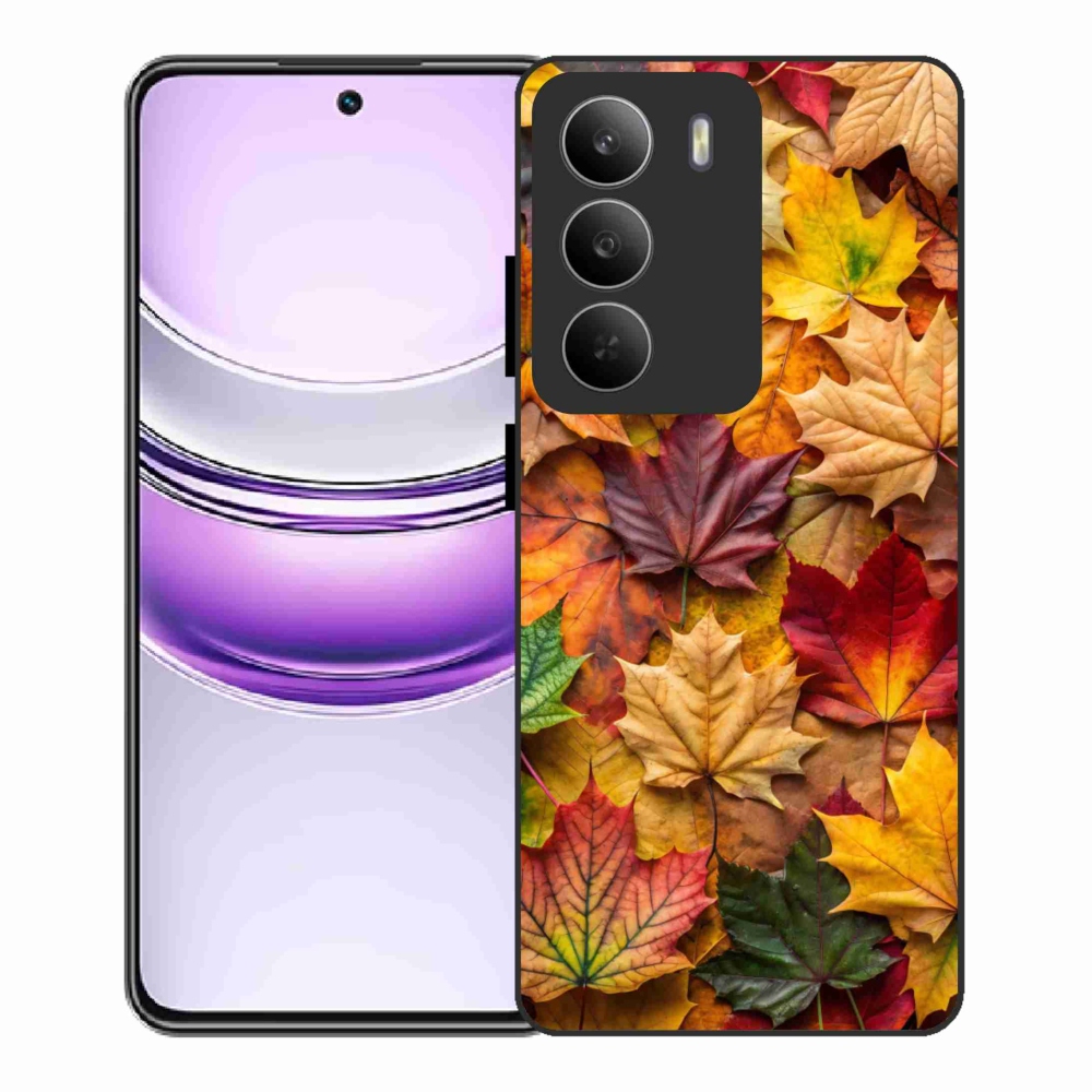 Gelový kryt mmCase na Realme 14x 5G - javorové listy 2