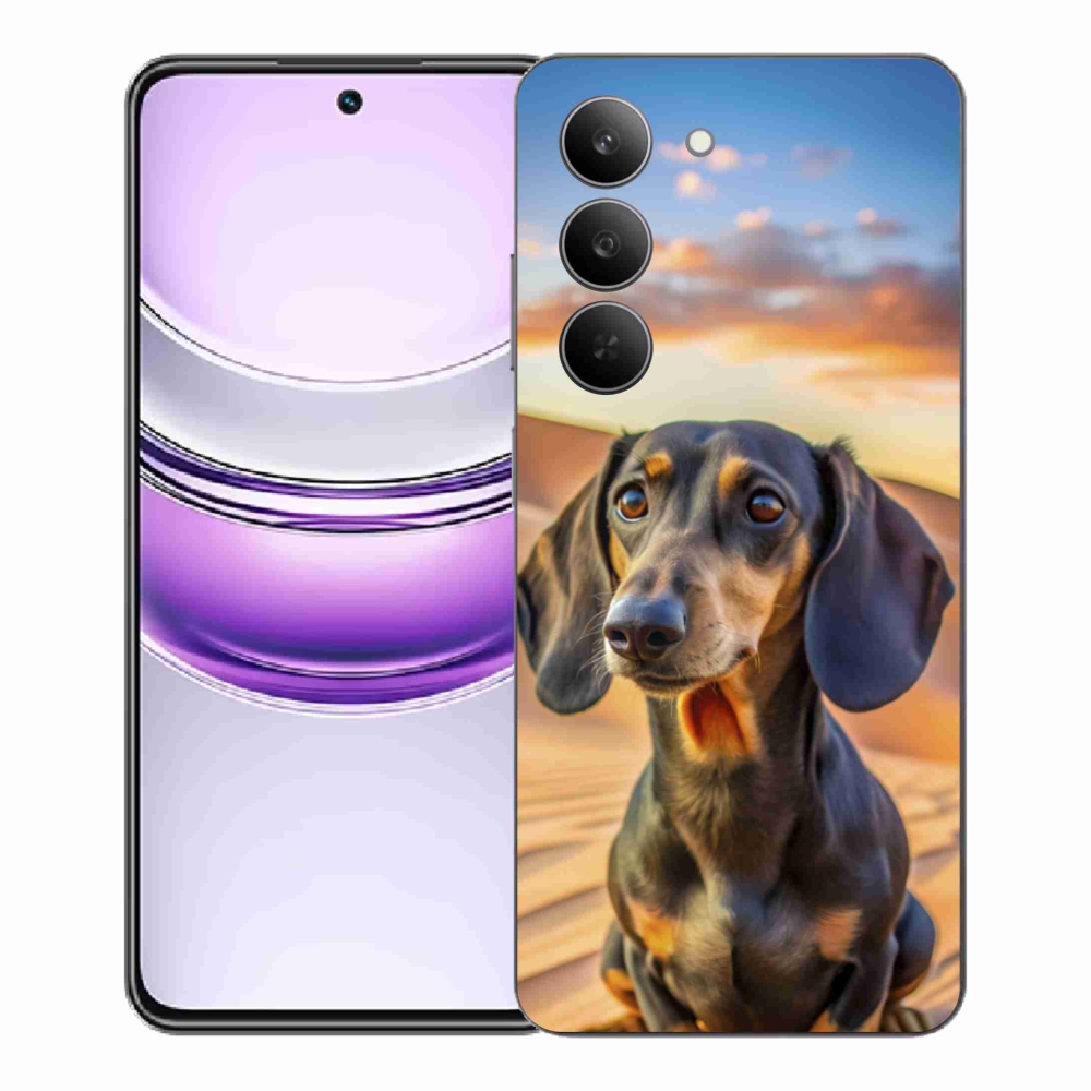 Gelový kryt mmCase na Realme 14x 5G - jezevčík 3 