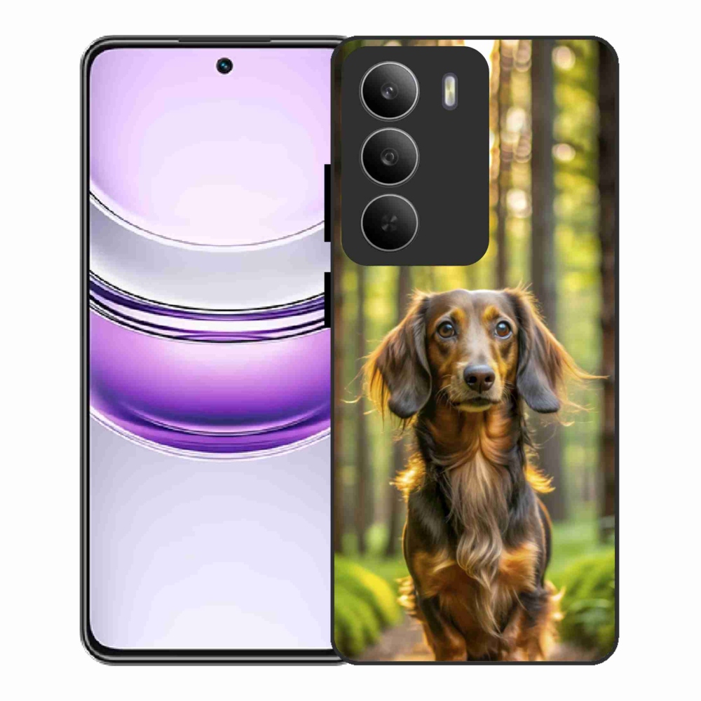 Gelový kryt mmCase na Realme 14x 5G - jezevčík 4