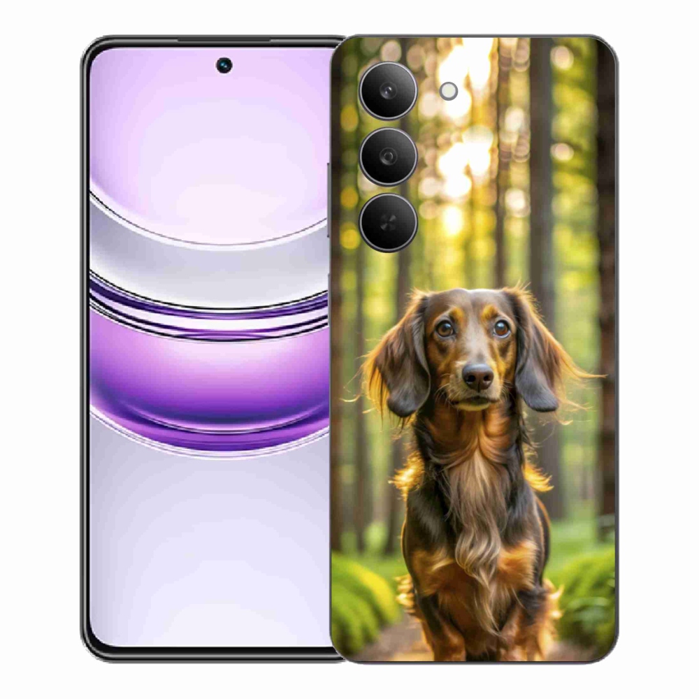 Gelový kryt mmCase na Realme 14x 5G - jezevčík 4