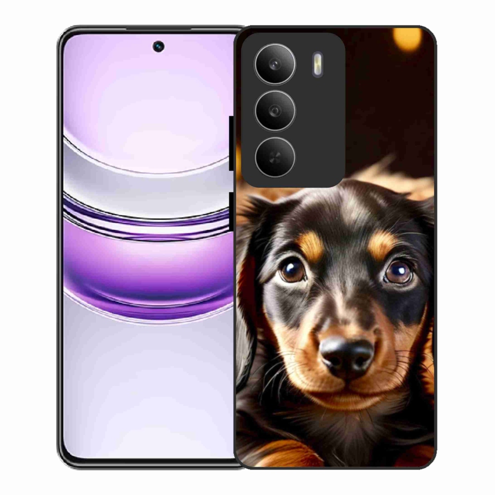 Gelový kryt mmCase na Realme 14x 5G - jezevčík