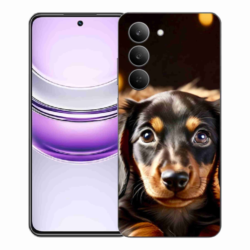 Gelový kryt mmCase na Realme 14x 5G - jezevčík