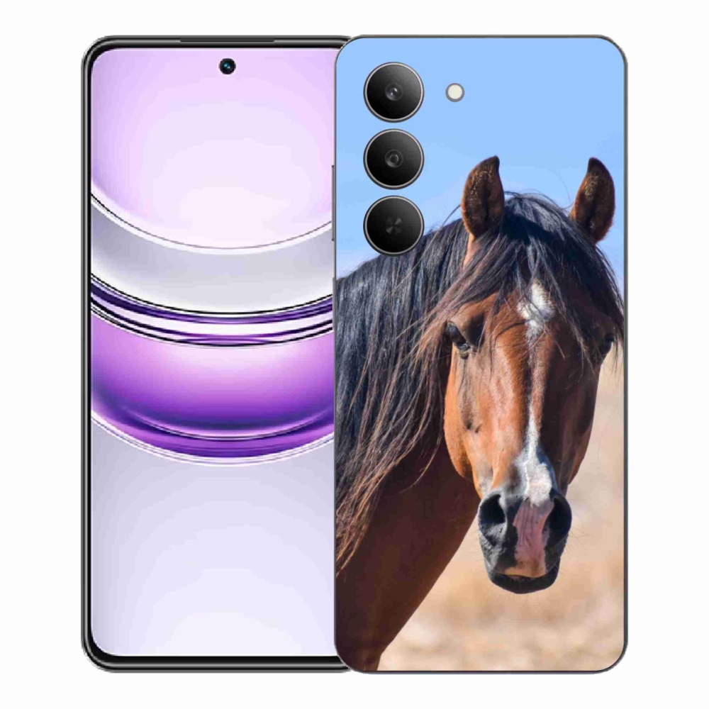 Gelový kryt mmCase na Realme 14x 5G - klidný kůň