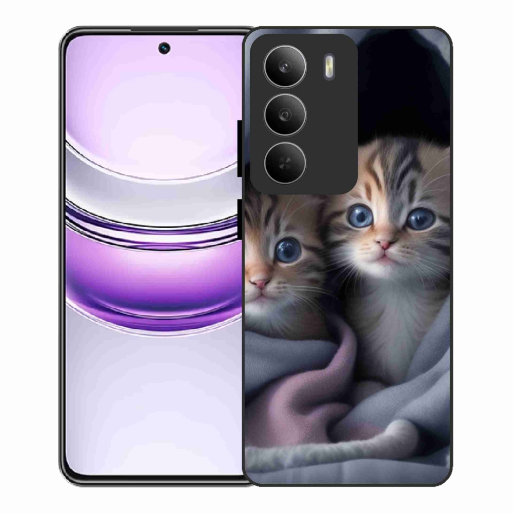 Gelový kryt mmCase na Realme 14x 5G - kočičí duo 2