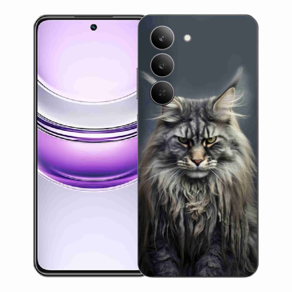 Gelový kryt mmCase na Realme 14x 5G - kočíčí pohled 4