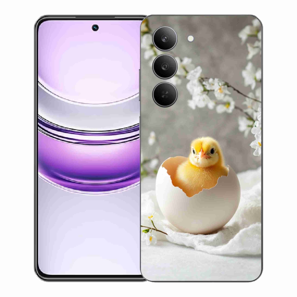 Gelový kryt mmCase na Realme 14x 5G - kuřátko