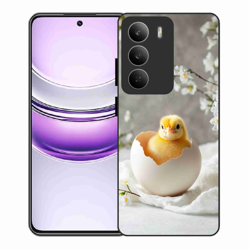 Gelový kryt mmCase na Realme 14x 5G - kuřátko