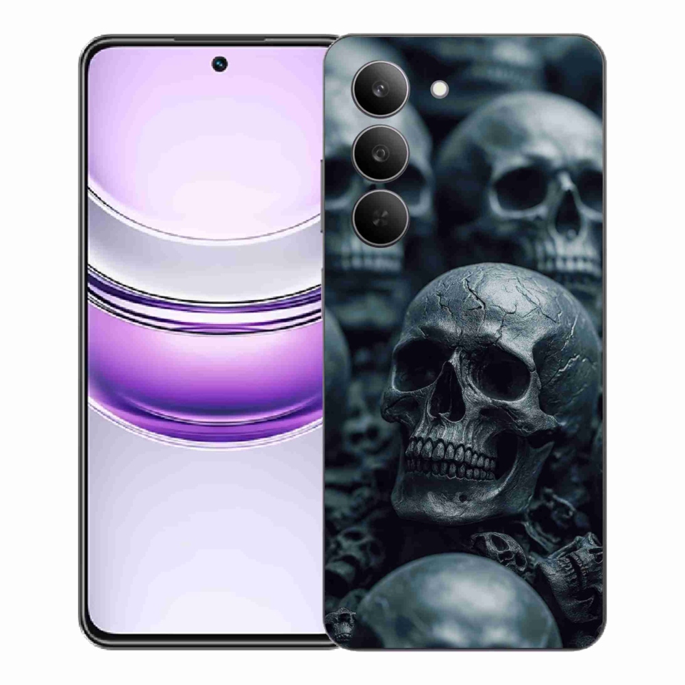 Gelový kryt mmCase na Realme 14x 5G - lebka 2