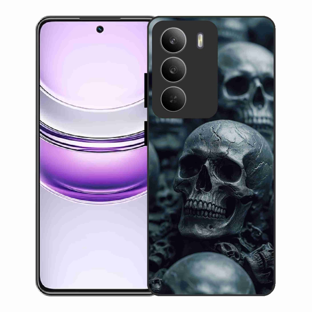 Gelový kryt mmCase na Realme 14x 5G - lebka 2
