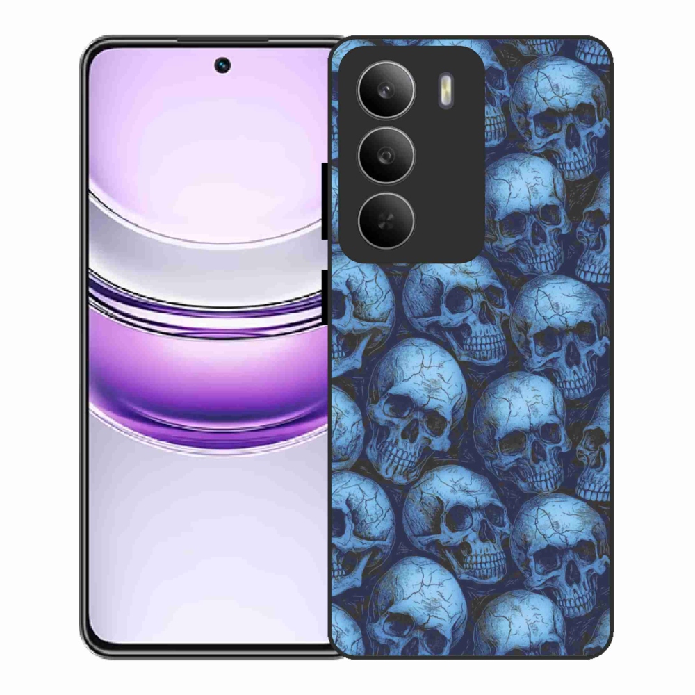 Gelový kryt mmCase na Realme 14x 5G - lebky