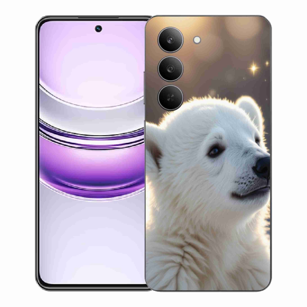 Gelový kryt mmCase na Realme 14x 5G - lední medvěd