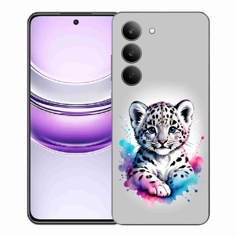 Gelový kryt mmCase na Realme 14x 5G - levhartí mládě