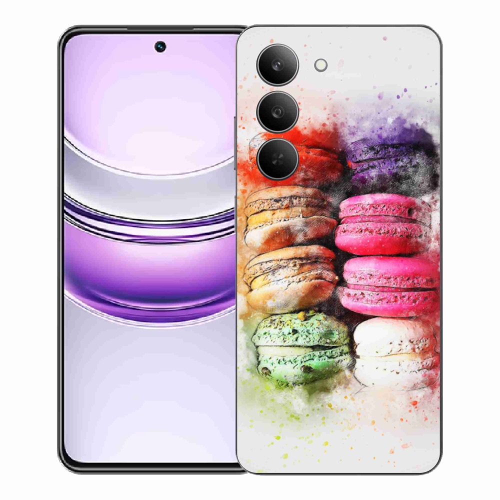 Gelový kryt mmCase na Realme 14x 5G - makrónky
