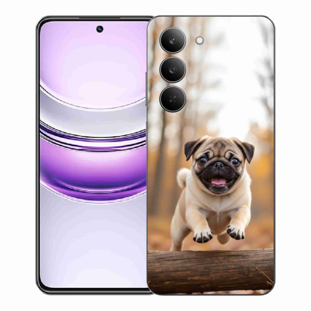 Gelový kryt mmCase na Realme 14x 5G - mops 2
