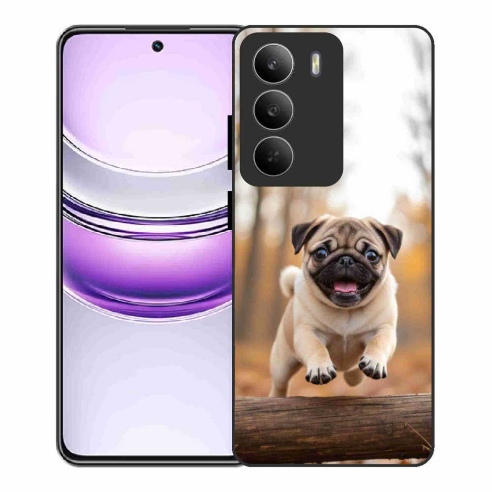 Gelový kryt mmCase na Realme 14x 5G - mops 2