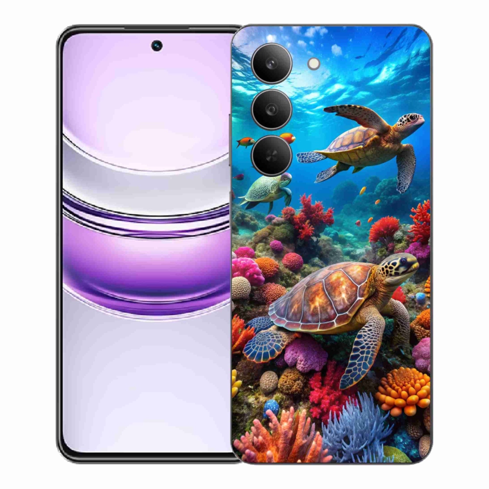 Gelový kryt mmCase na Realme 14x 5G - mořský svět 2
