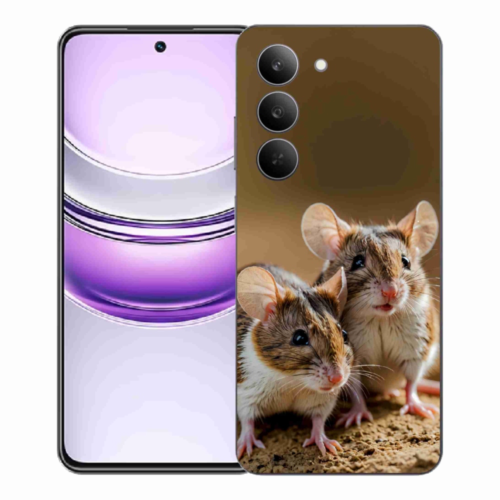 Gelový kryt mmCase na Realme 14x 5G - myší duo