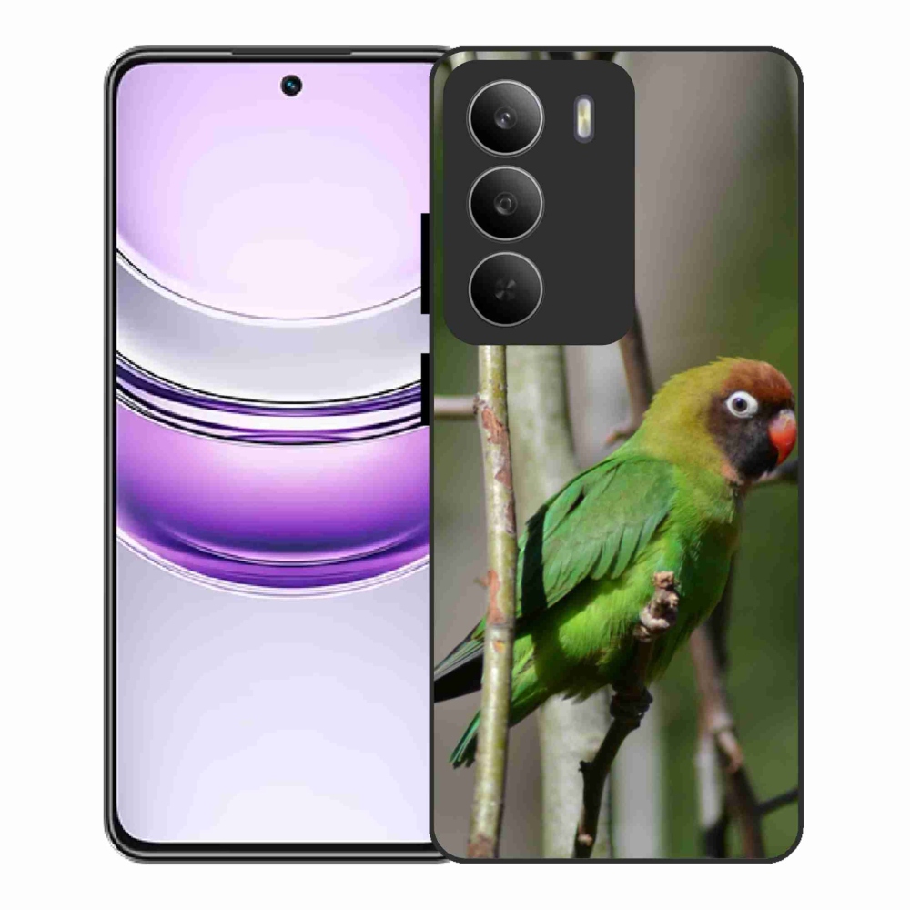 Gelový kryt mmCase na Realme 14x 5G - papoušek agapornis