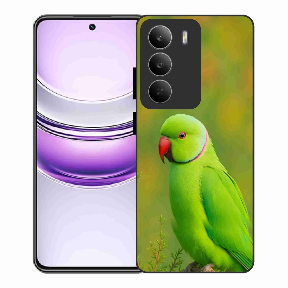 Gelový kryt mmCase na Realme 14x 5G - papoušek alexandr 2