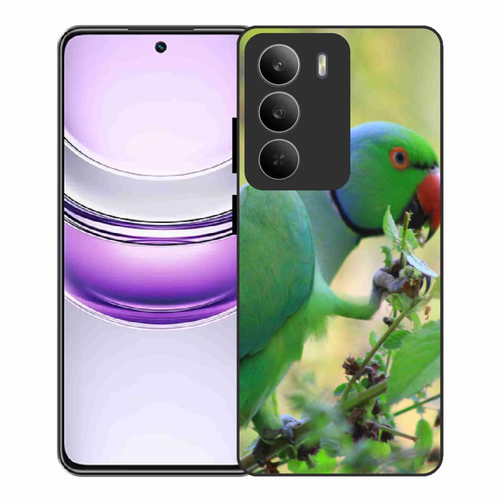 Gelový kryt mmCase na Realme 14x 5G - papoušek alexandr