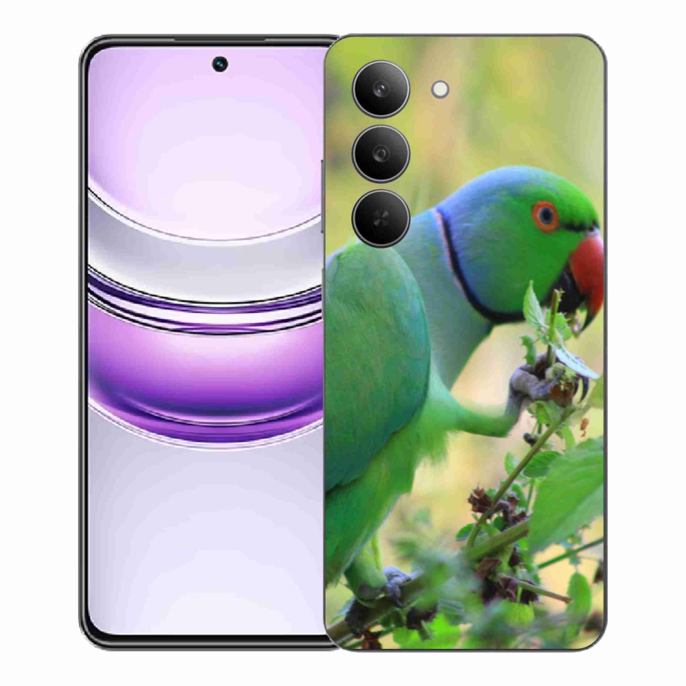 Gelový kryt mmCase na Realme 14x 5G - papoušek alexandr