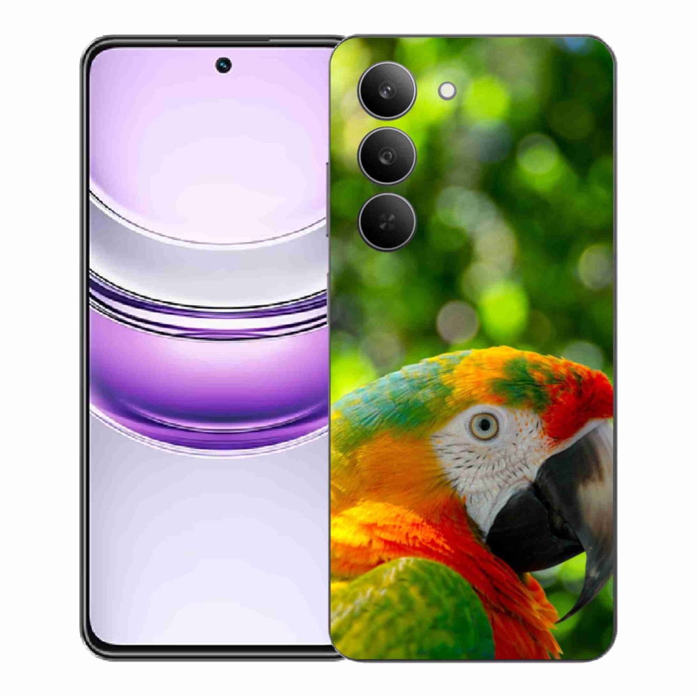 Gelový kryt mmCase na Realme 14x 5G - papoušek ara 3