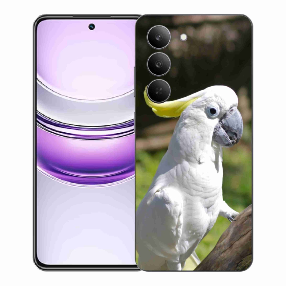 Gelový kryt mmCase na Realme 14x 5G - papoušek kakadu 2