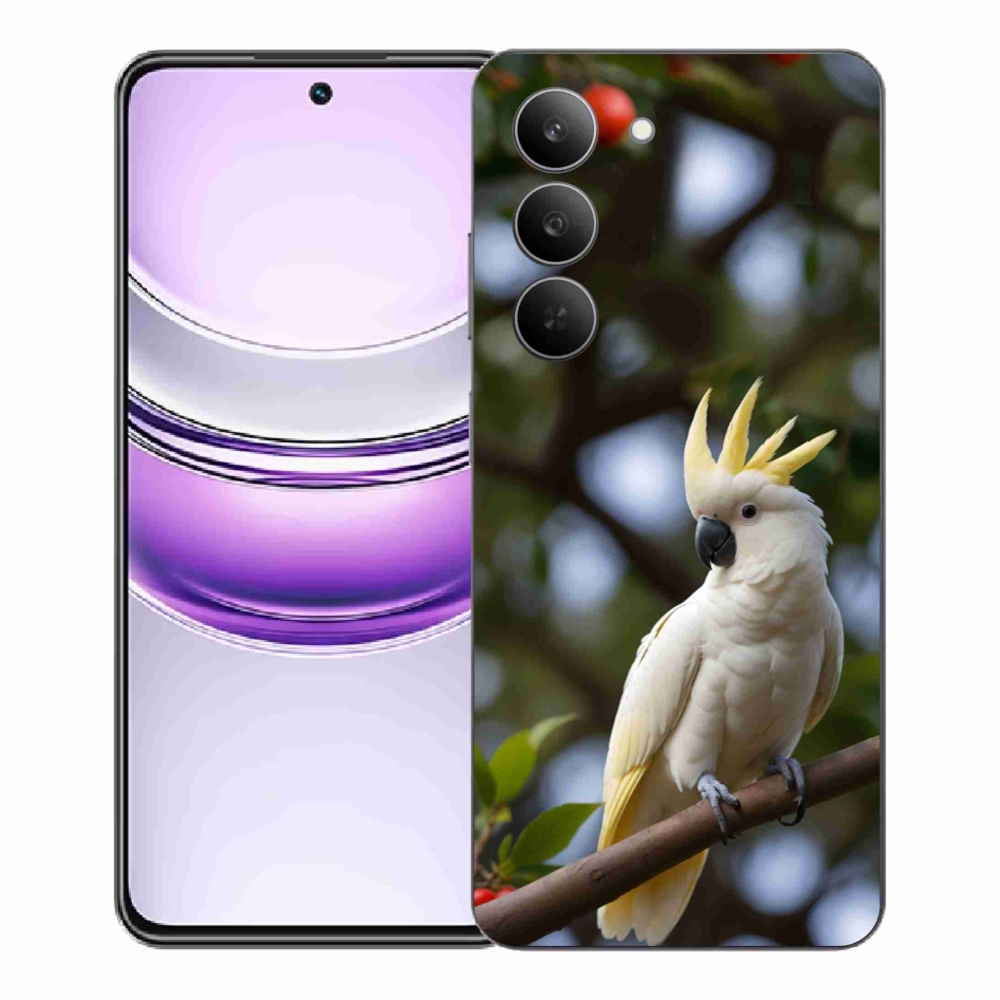 Gelový kryt mmCase na Realme 14x 5G - papoušek kakadu 3