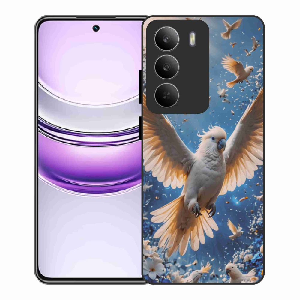 Gelový kryt mmCase na Realme 14x 5G - papoušek kakadu