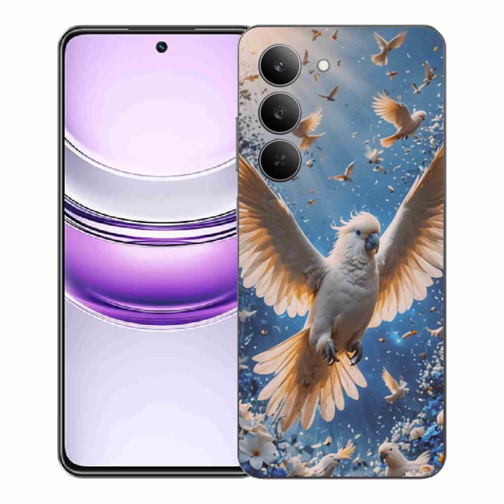Gelový kryt mmCase na Realme 14x 5G - papoušek kakadu
