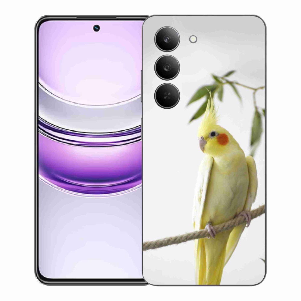 Gelový kryt mmCase na Realme 14x 5G - papoušek korela chocholatá