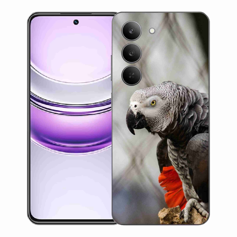 Gelový kryt mmCase na Realme 14x 5G - papoušek žako 3