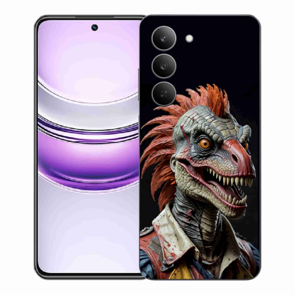 Gelový kryt mmCase na Realme 14x 5G - punk dinosaurus