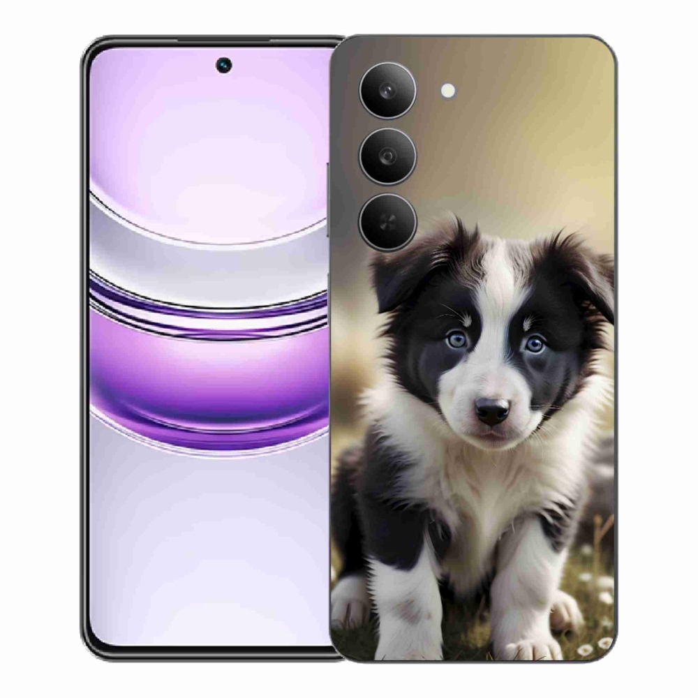 Gelový kryt mmCase na Realme 14x 5G - roztomilá border kolie