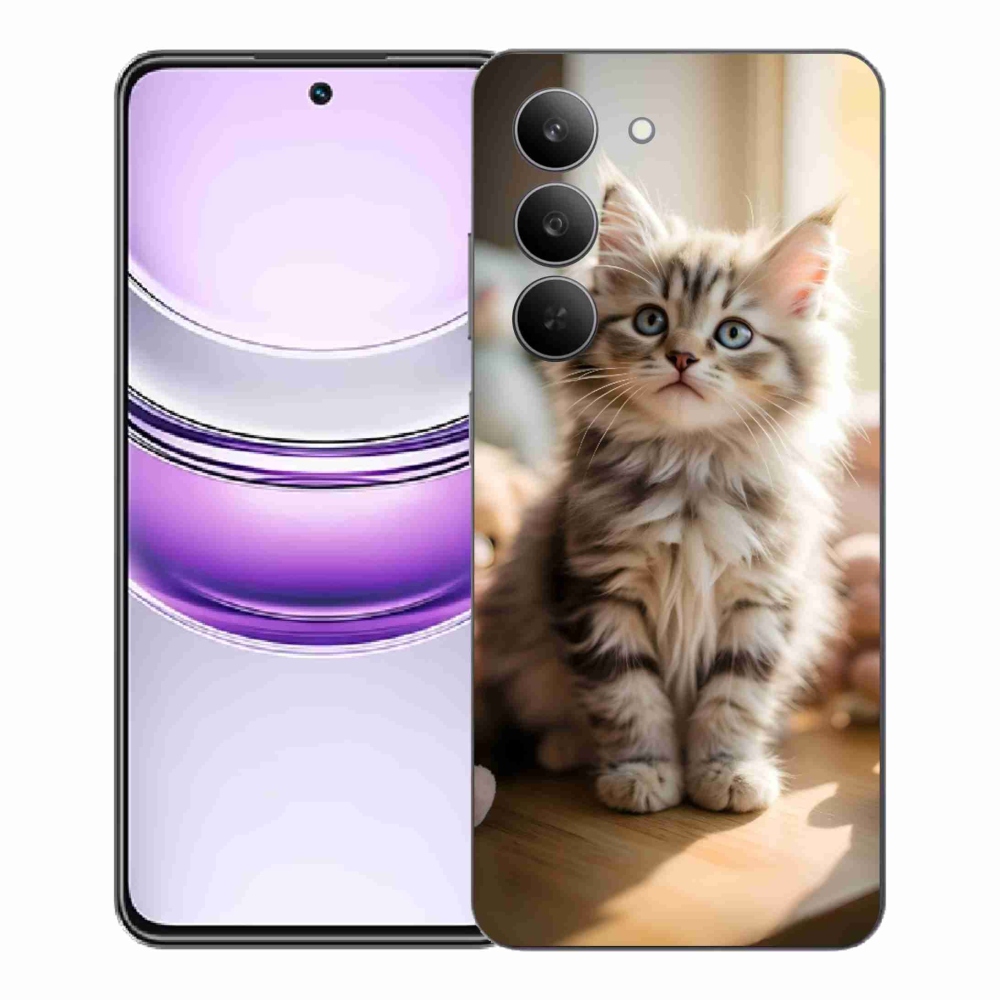 Gelový kryt mmCase na Realme 14x 5G - roztomilé kotě 10