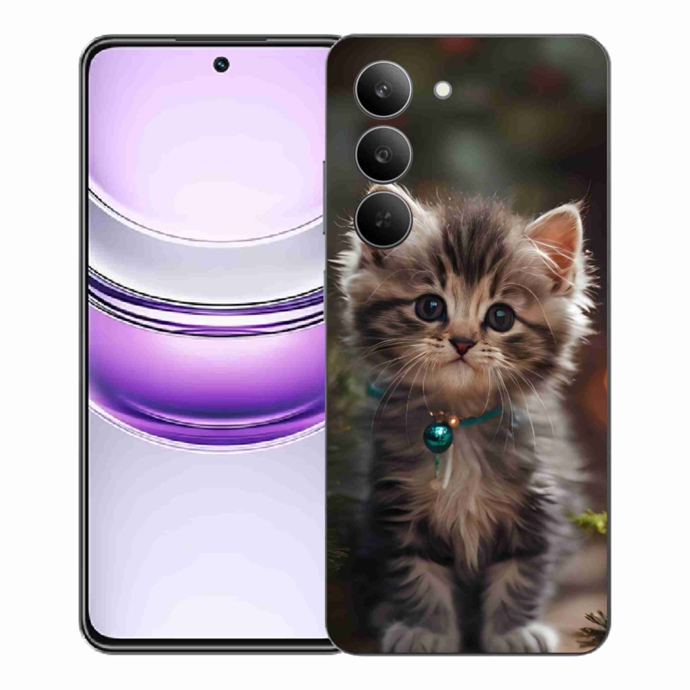 Gelový kryt mmCase na Realme 14x 5G - roztomilé kotě 11