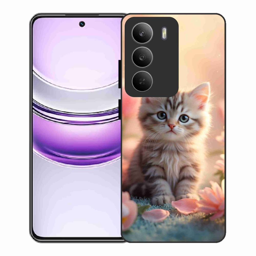Gelový kryt mmCase na Realme 14x 5G - roztomilé kotě 8