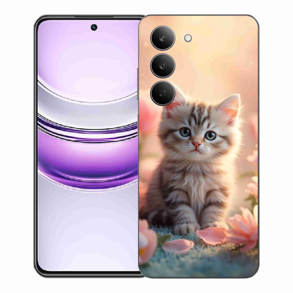 Gelový kryt mmCase na Realme 14x 5G - roztomilé kotě 8