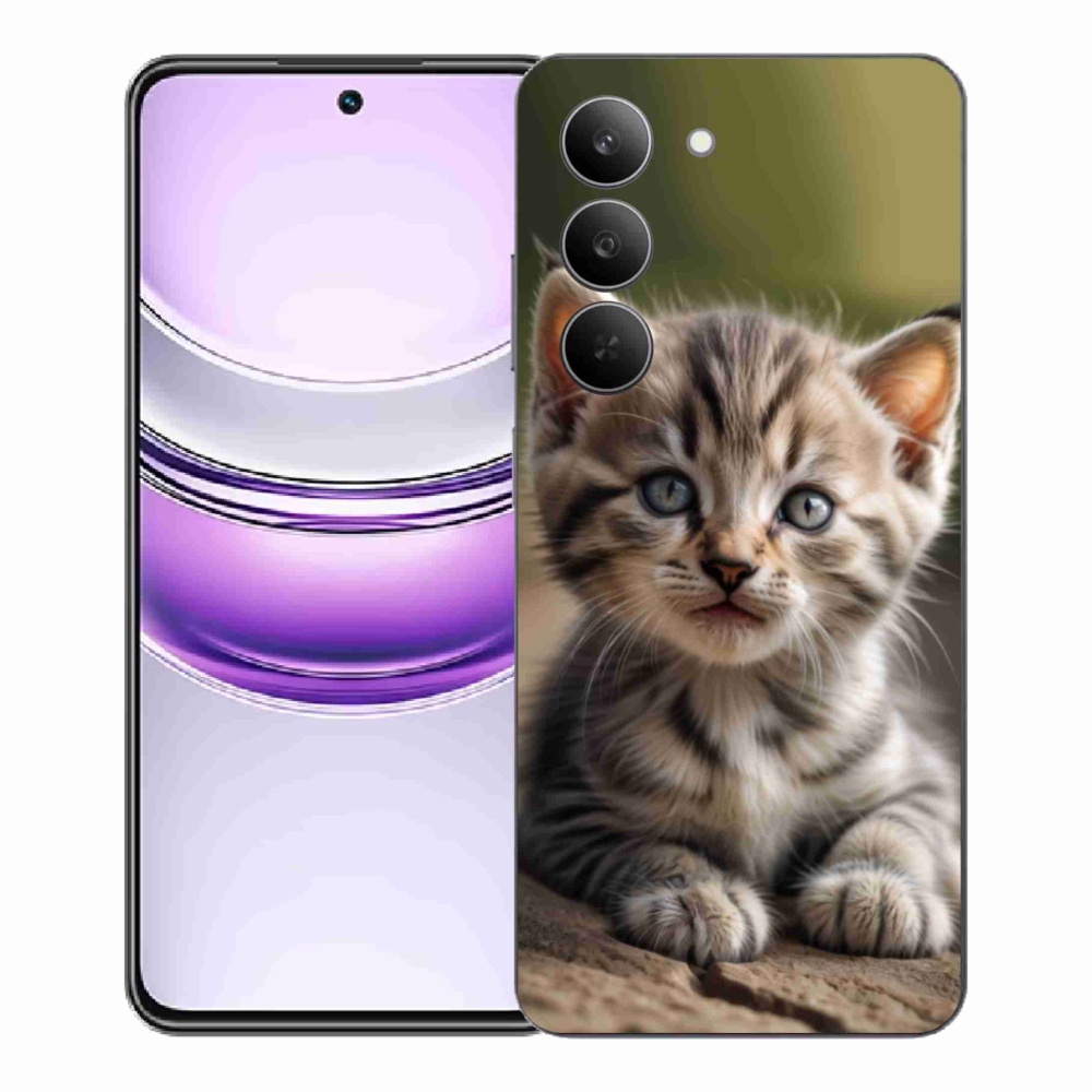 Gelový kryt mmCase na Realme 14x 5G - roztomilé kotě 9
