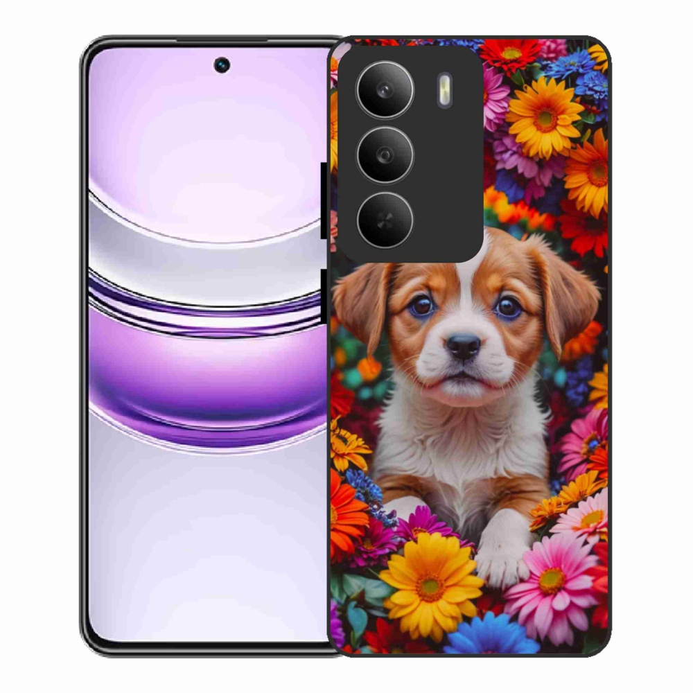 Gelový kryt mmCase na Realme 14x 5G - roztomilé štěně