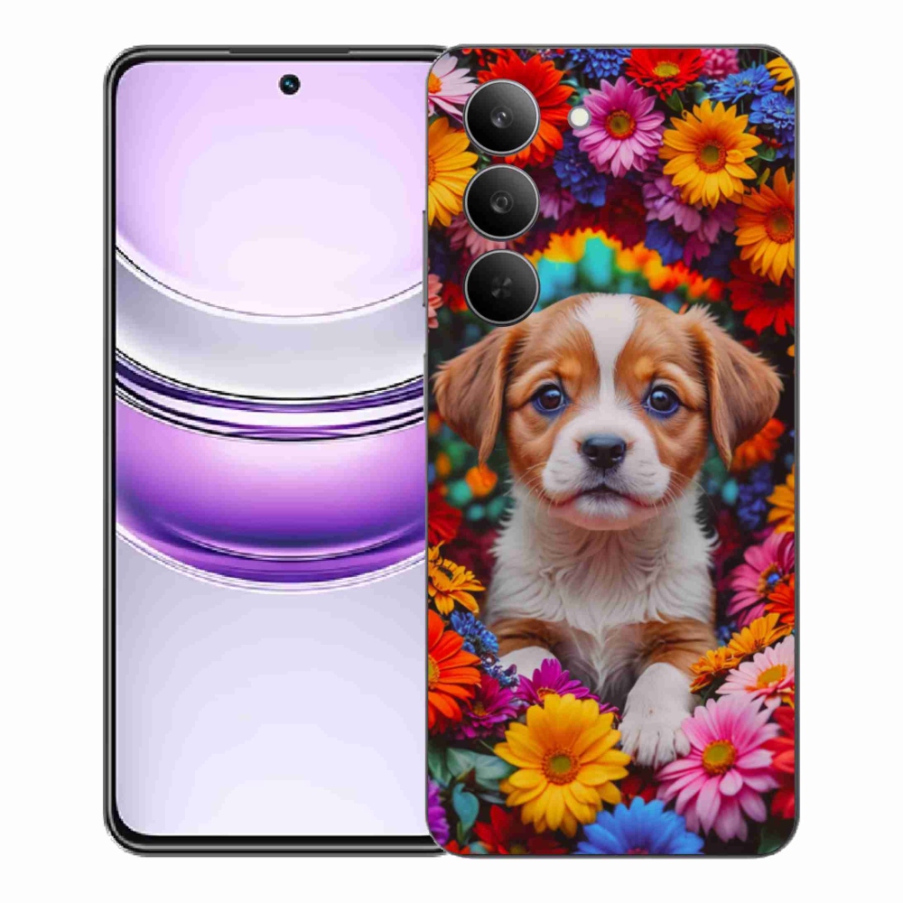 Gelový kryt mmCase na Realme 14x 5G - roztomilé štěně