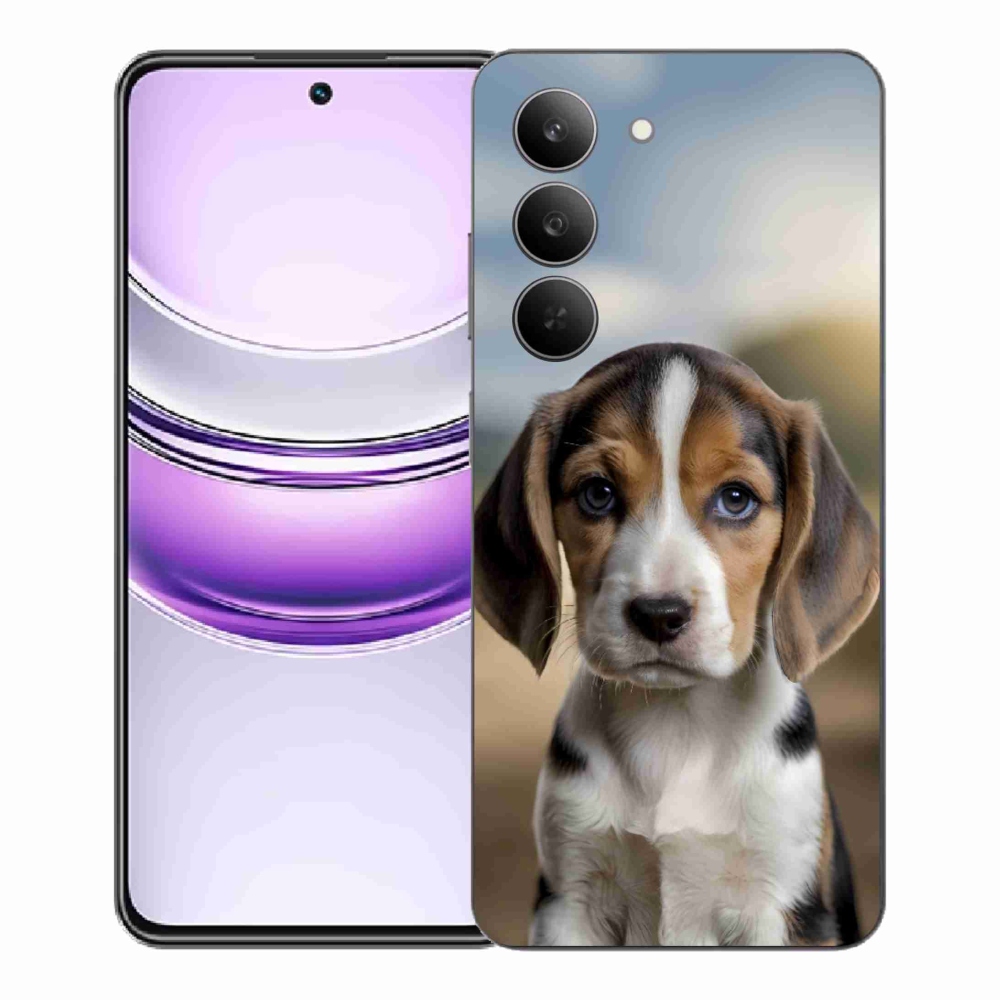 Gelový kryt mmCase na Realme 14x 5G - roztomilý bígl