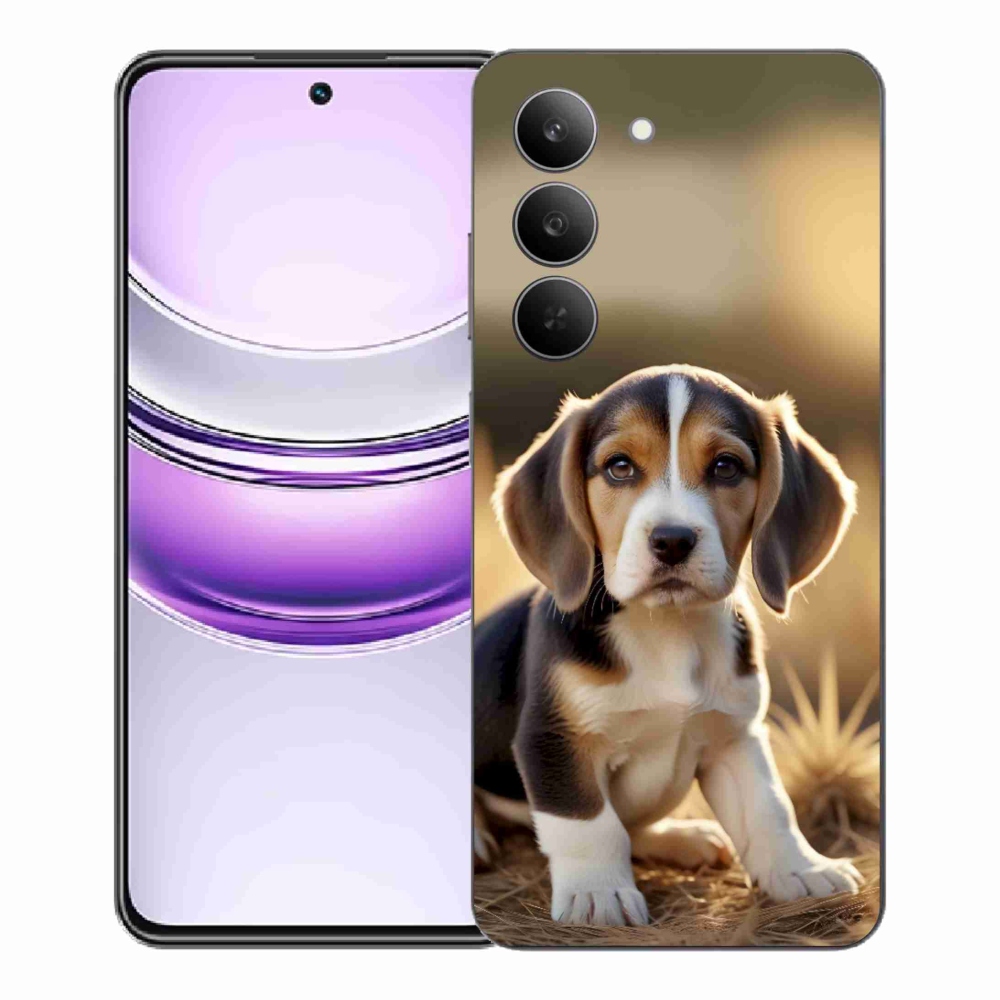 Gelový kryt mmCase na Realme 14x 5G - roztomilý bígl