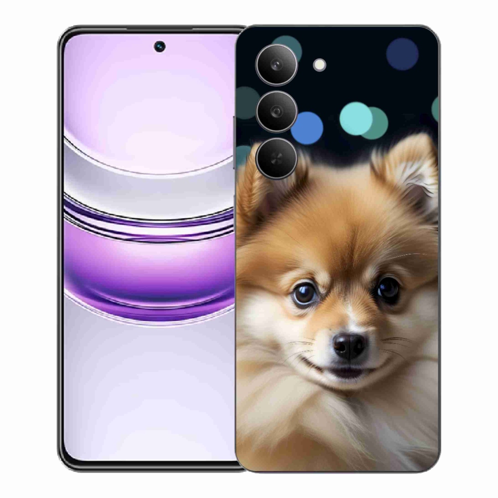 Gelový kryt mmCase na Realme 14x 5G - roztomilý pomeranian