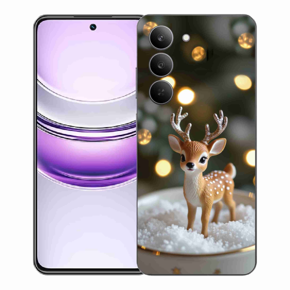 Gelový kryt mmCase na Realme 14x 5G - roztomilý vánoční jelen