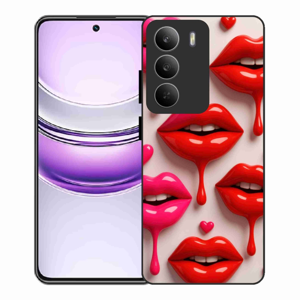 Gelový kryt mmCase na Realme 14x 5G - rty 2