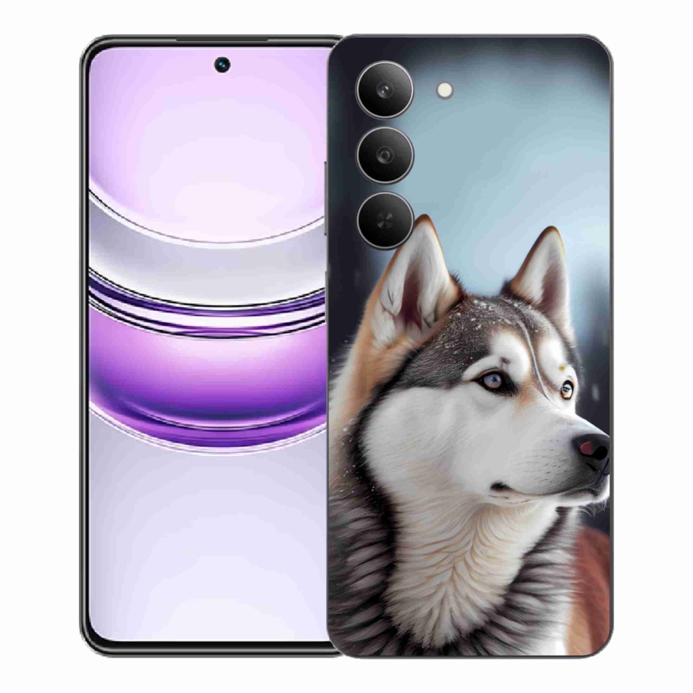 Gelový kryt mmCase na Realme 14x 5G - sibiřský husky