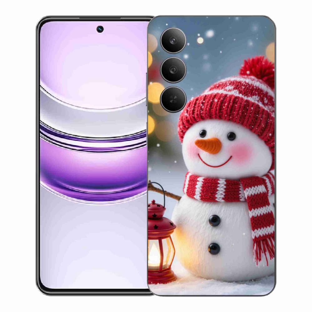 Gelový kryt mmCase na Realme 14x 5G - sněhulák 2